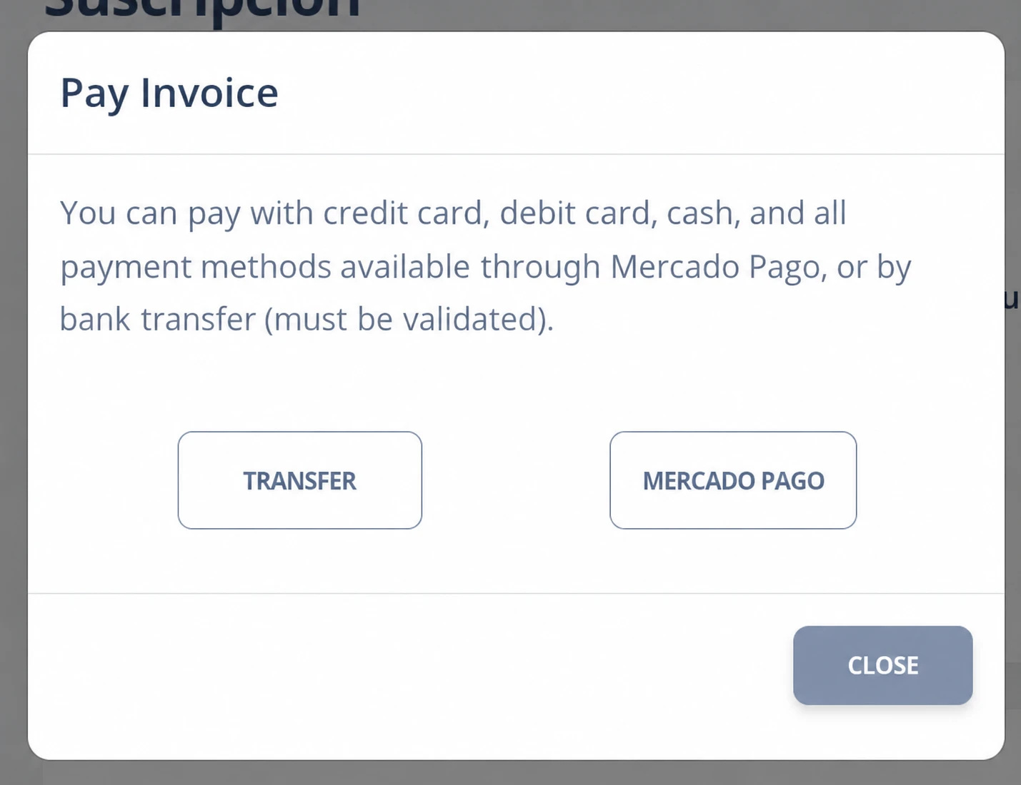 Payment options