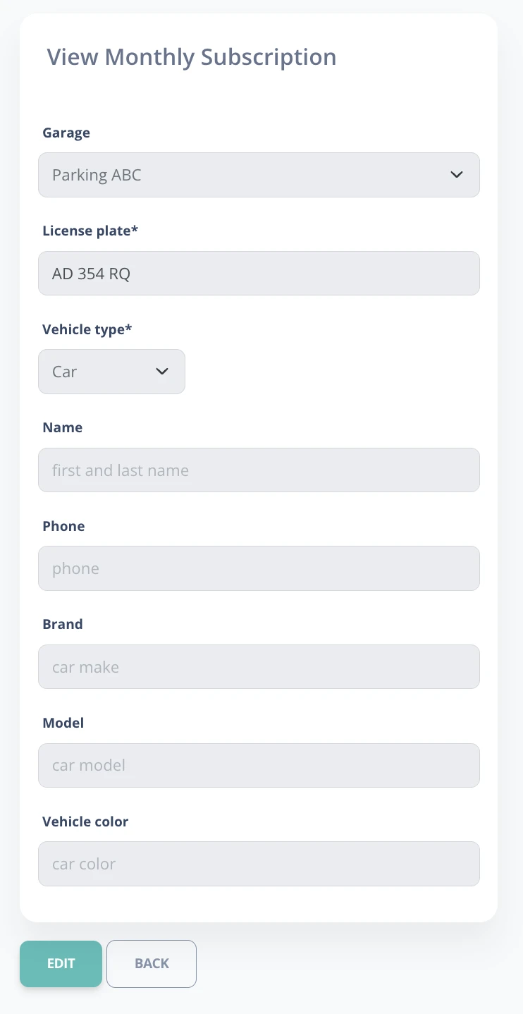 Customer detail