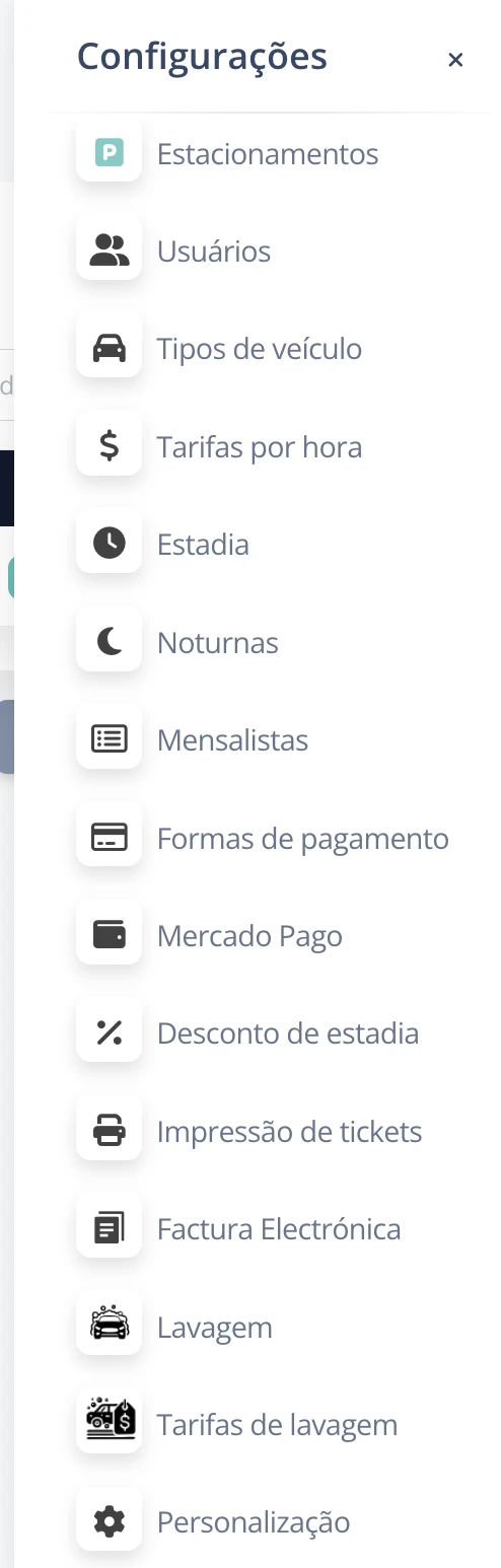 Ícone de configuração