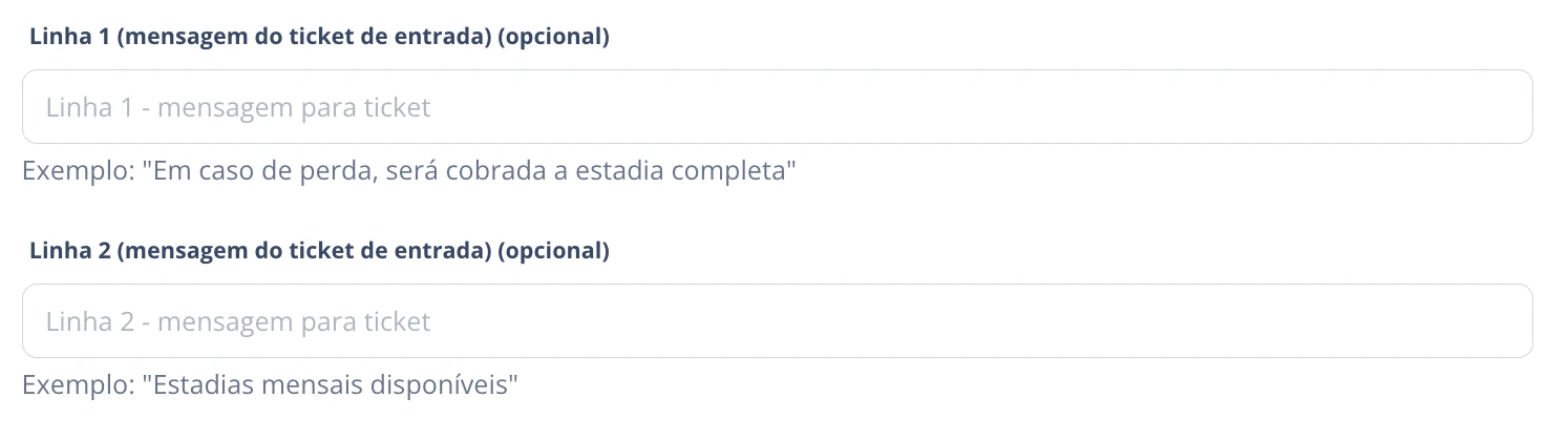 Mensagens personalizadas