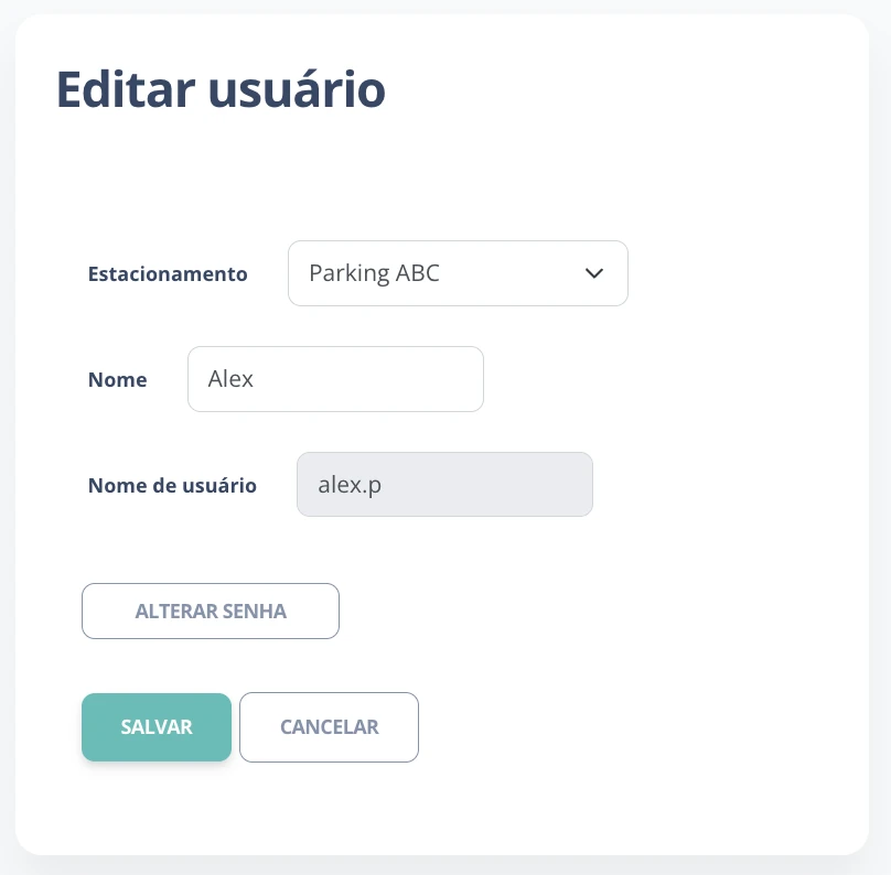 Editar operadores de caixa