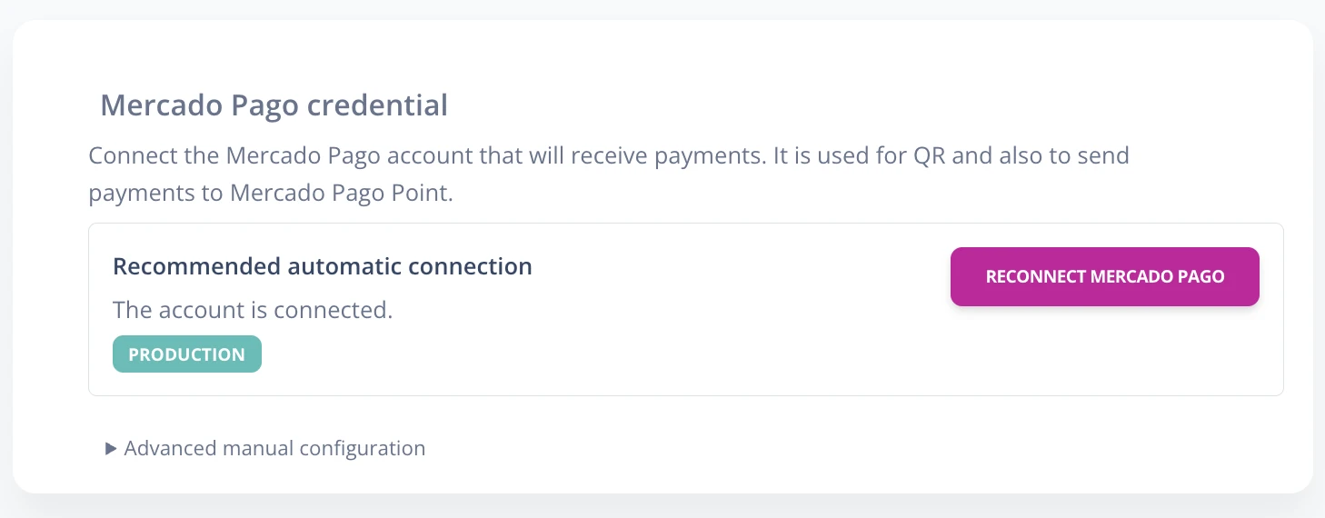 Access Token entry