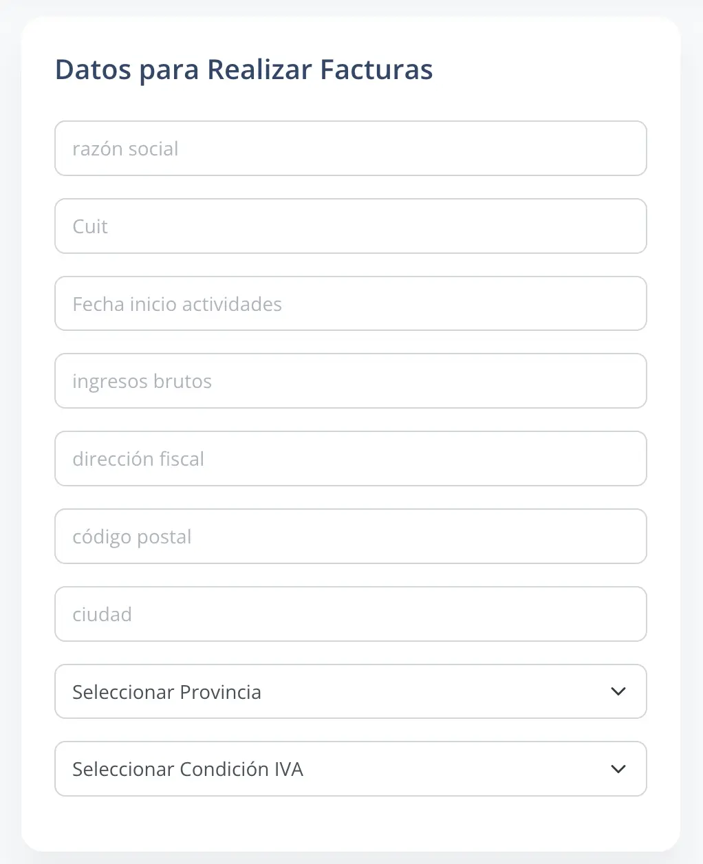 Configuración de Factura Electrónica