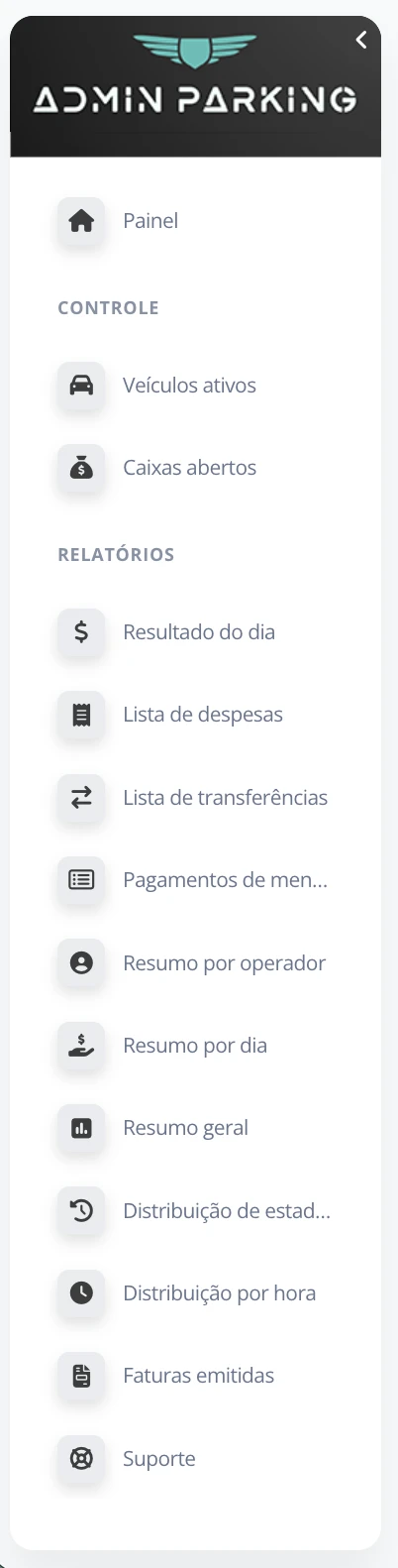 Menu lateral