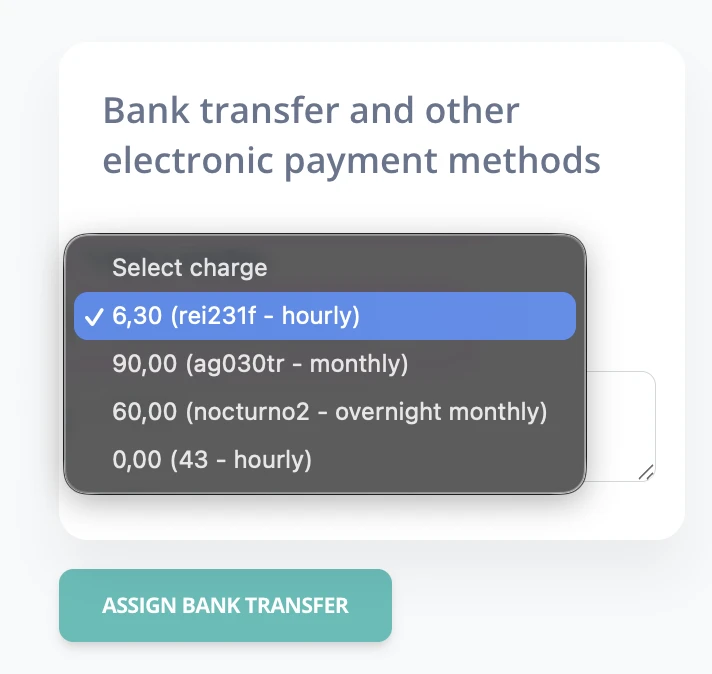 Charge selection