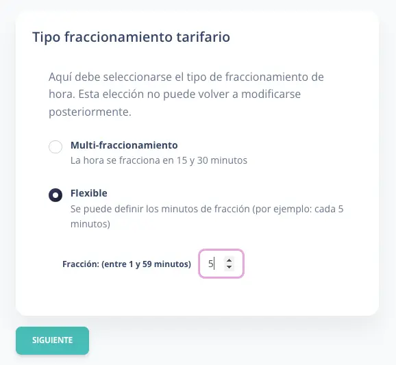 Configuración de Tarifas