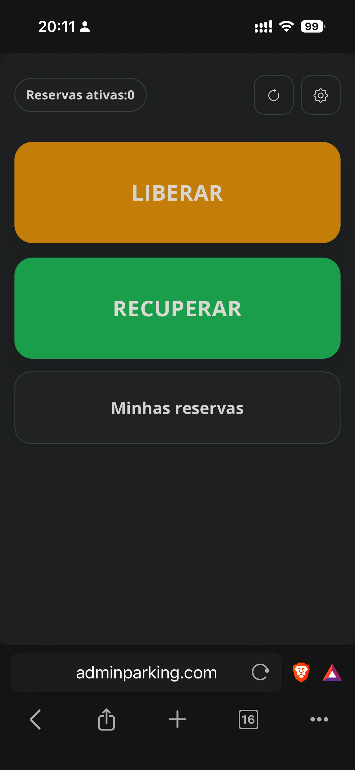 Recuperar vaga no app Enterprise