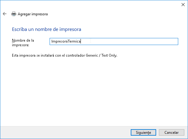poner nombre a la impresora