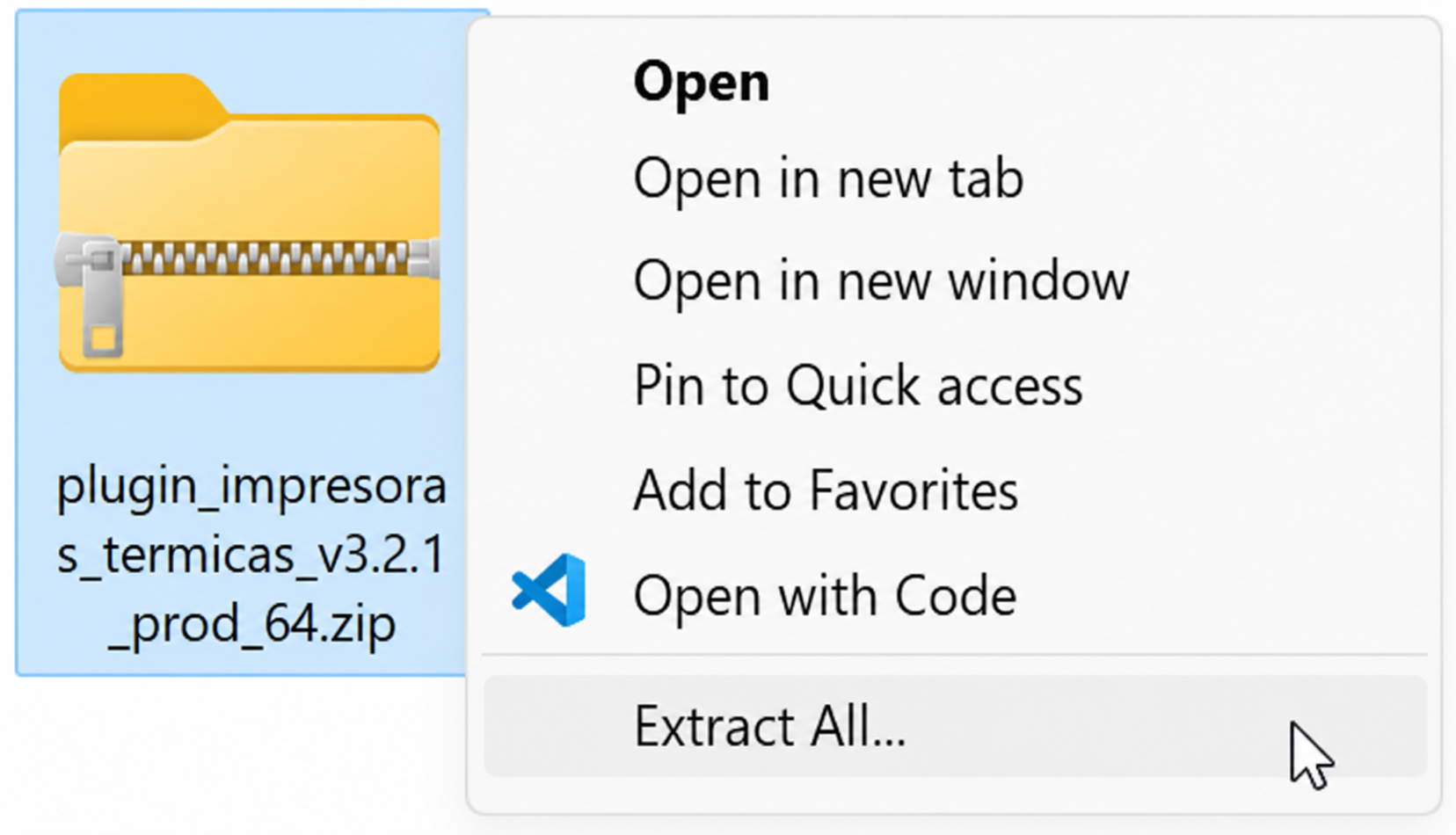 Extract the plugin