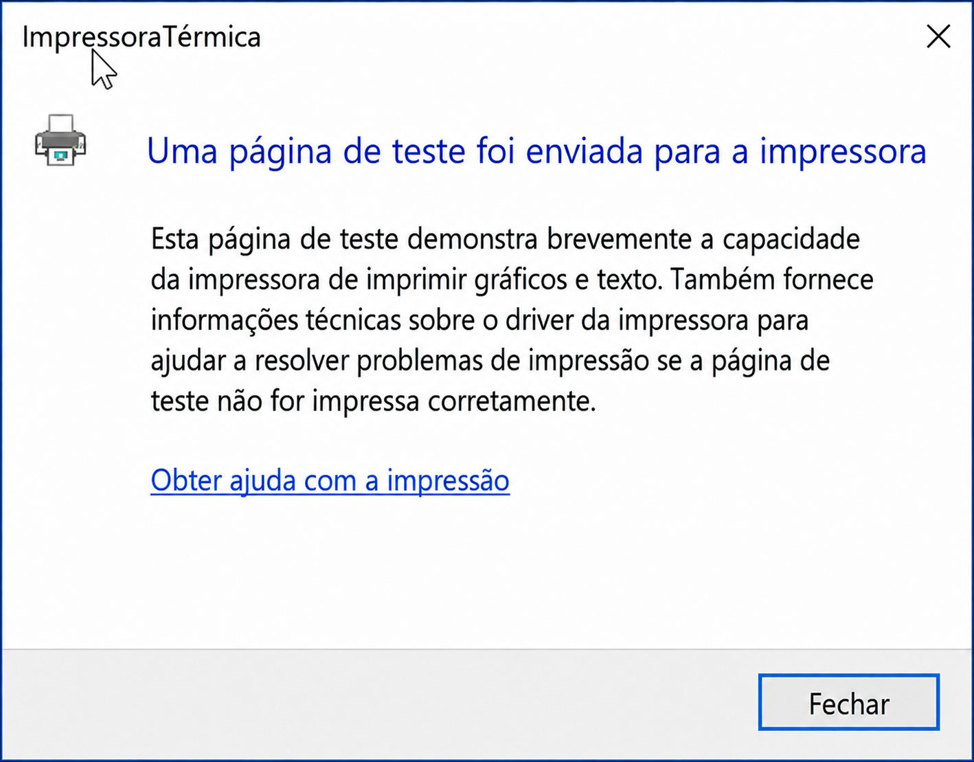 Página de teste enviada