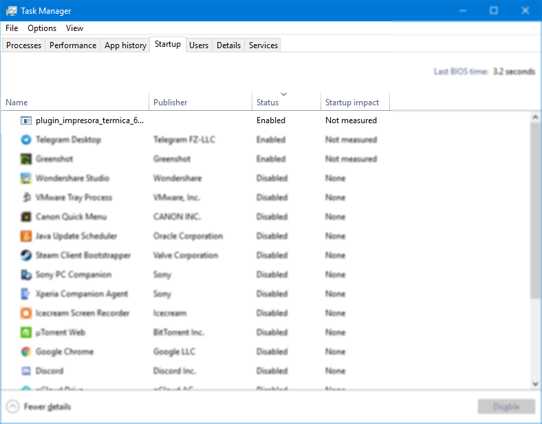 Plugin ao iniciar o Windows