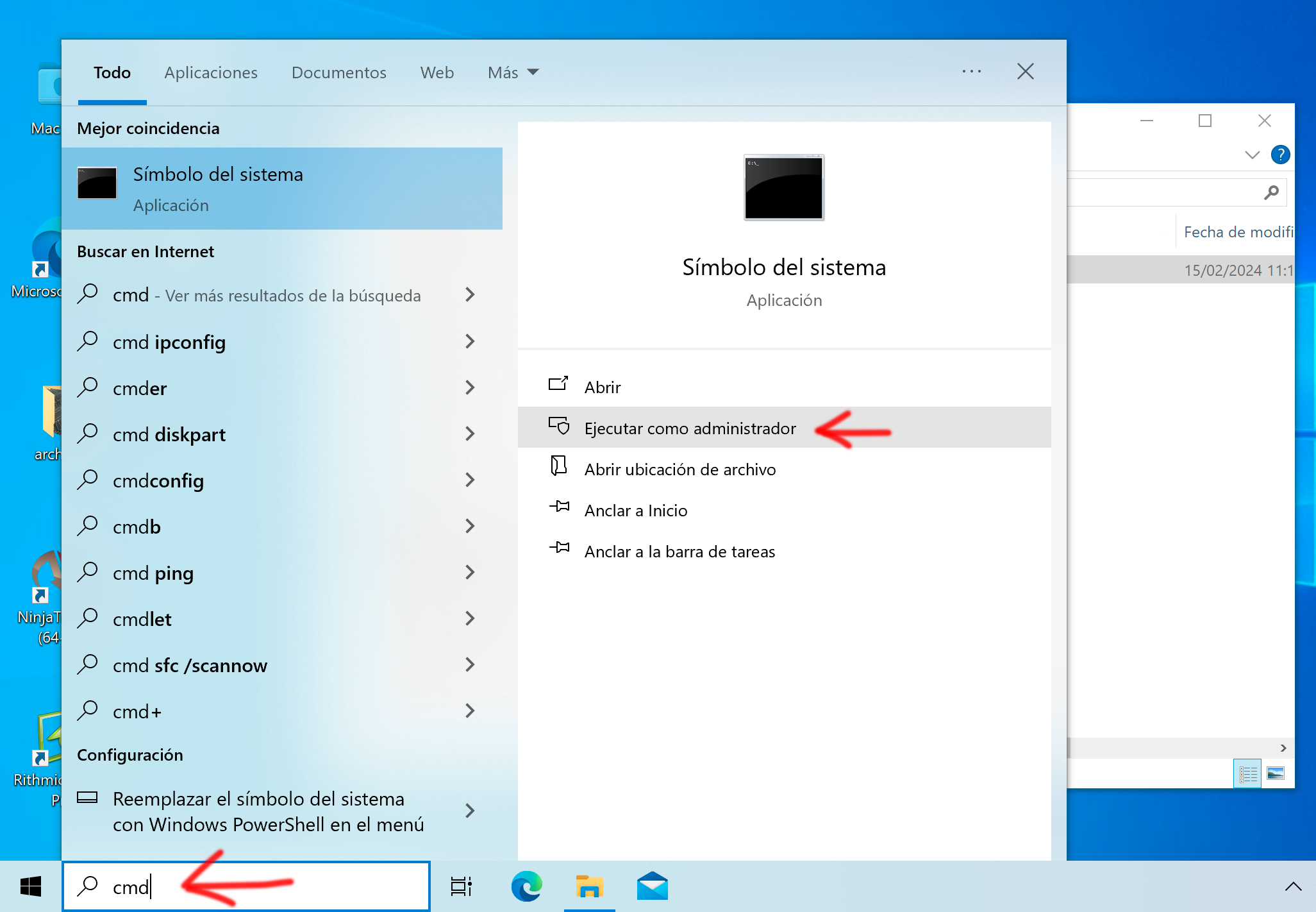 Abrir terminal de windows