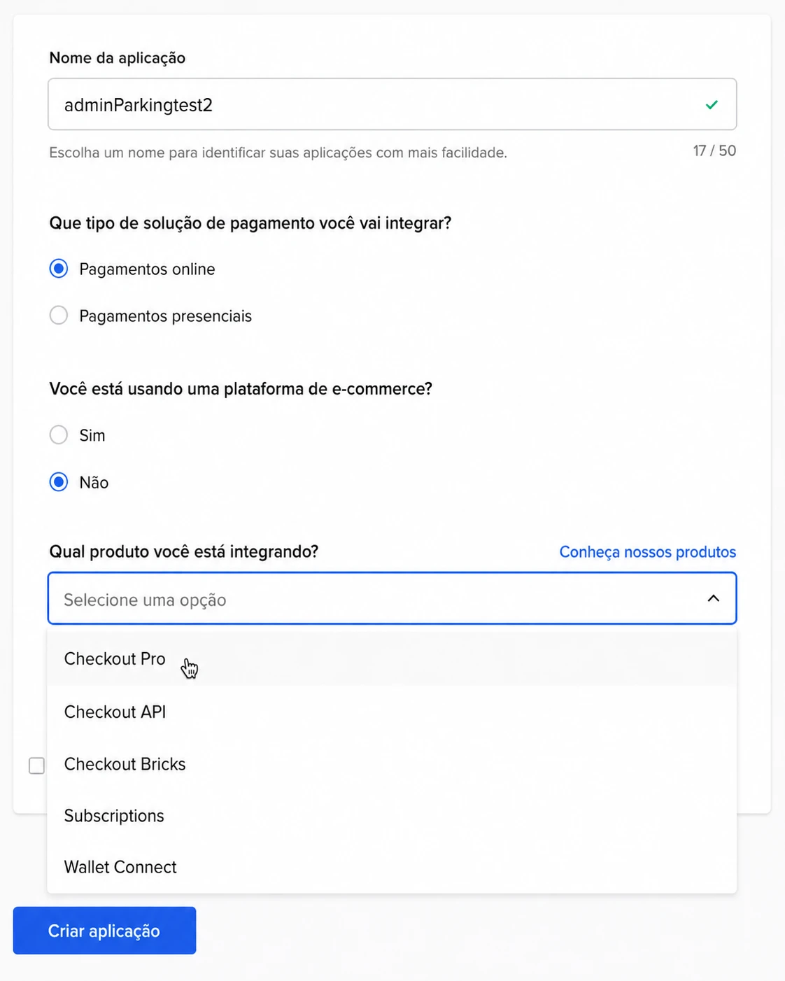 Integração Mercado Pago